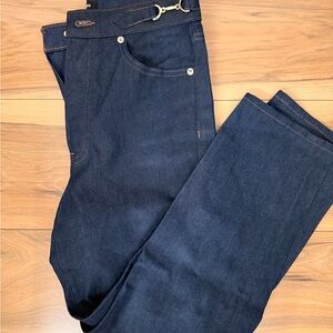 Express Women’s Dark Blue Straight-Leg Jeans